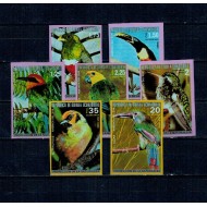 Guinea Ecuatoriala 1974 - Păsări din America de Sud, serie nedantelata neuzata