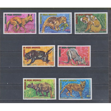 Guinea Ecuatoriala 1974 - Fauna din Australia, serie nedantelata neuzata
