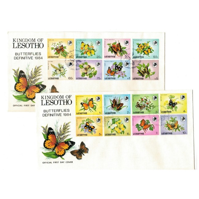 Lesotho 1984 - Fluturi, plicuri prima zi