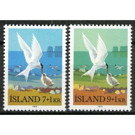 Islanda 1972 - Păsări, serie neuzata