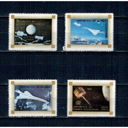 Guinea Ecuatoriala 1976 - Cosmonautica, ITU, UIT, serie neuzata