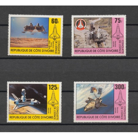 Cote Divoire 1981 - Cosmonautica, serie neuzata