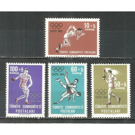 Turcia 1964 - Jocurile Olimpice Tokio, serie neuzata