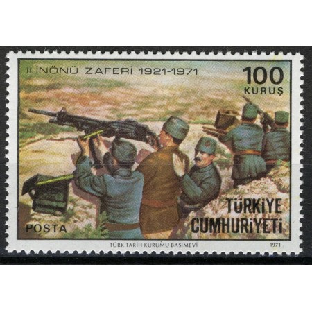 Turcia 1971 - Pictura, arta, victoria de la Inonu, neuzat