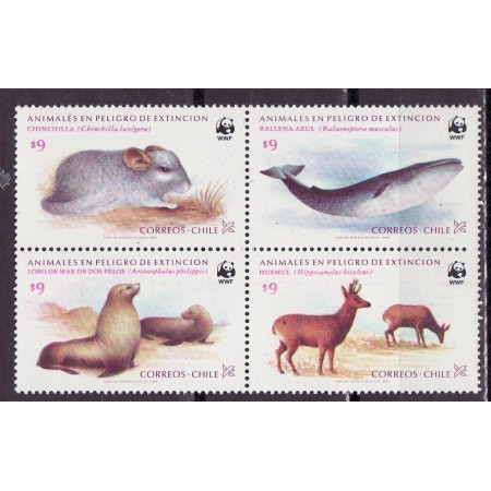 Chile 1984 - Fauna WWF, animale, serie neuzata