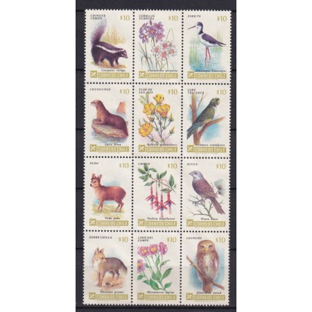 Chile 1985 - Fauna-flora, serie neuzata