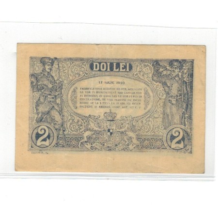 Romania 1920 - 2 lei, circulata