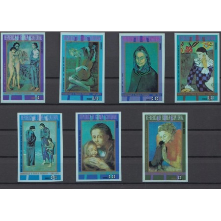 Guinea Ecuatoriala 1973 - Picasso, picturi, arta, serie nedantelata neuzata