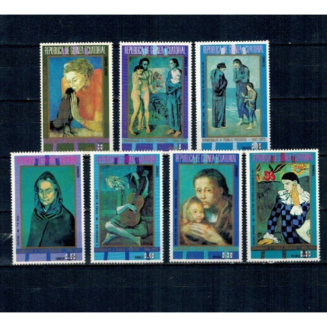 Guinea Ecuatoriala 1973 - Picasso, picturi, arta, serie neuzata