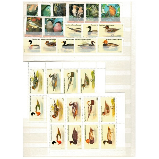 Guinea Ecuatoriala - Colecție timbre neuzate in clasor