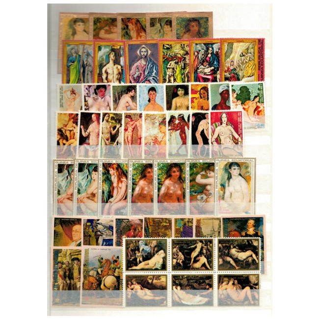 Guinea Ecuatoriala - Colecție timbre neuzate in clasor