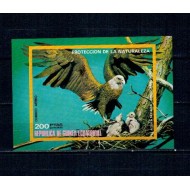 Guinea Ecuatoriala 1976 - Păsări din America de Nord, colita neuzata