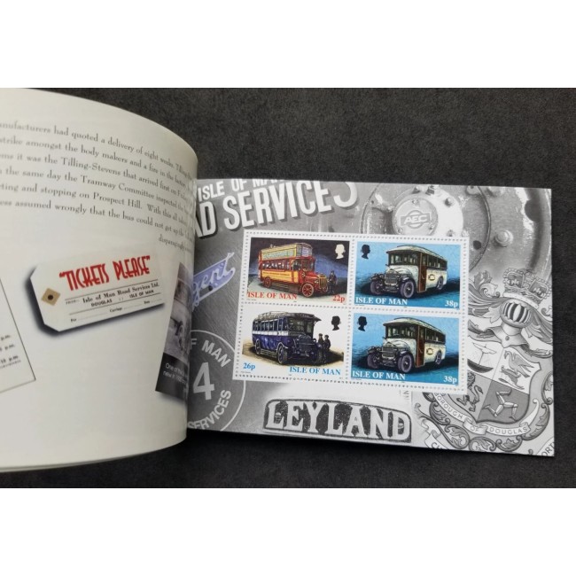 Isle of Man 1999 - Autobuze, Omnibuses, carnet filatelic neuzat