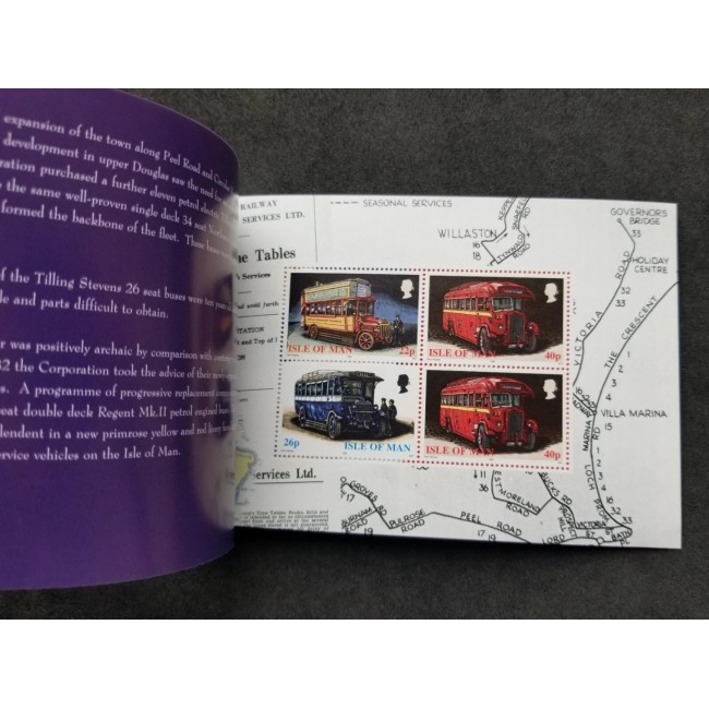 Isle of Man 1999 - Autobuze, Omnibuses, carnet filatelic neuzat