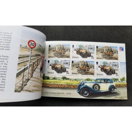 Jersey 1999 - Mașini de epoca, carnet filatelic neuzat