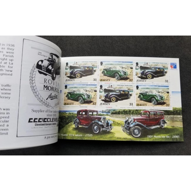 Jersey 1999 - Mașini de epoca, carnet filatelic neuzat