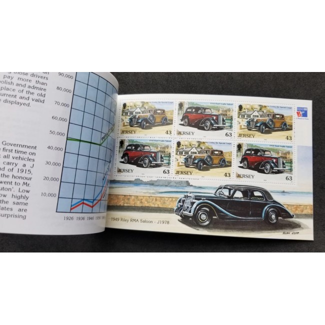 Jersey 1999 - Mașini de epoca, carnet filatelic neuzat