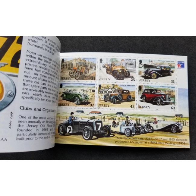 Jersey 1999 - Mașini de epoca, carnet filatelic neuzat