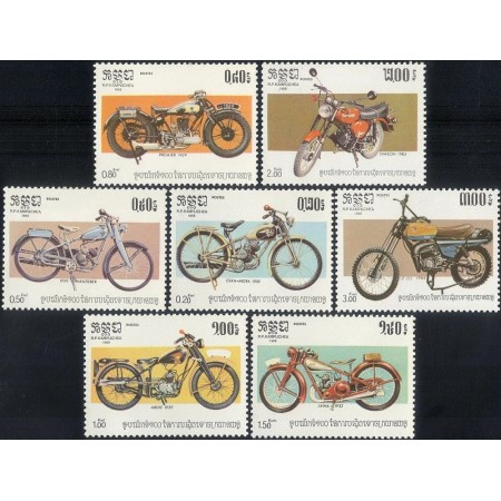 Cambodge 1985 - Motociclete, serie neuzata