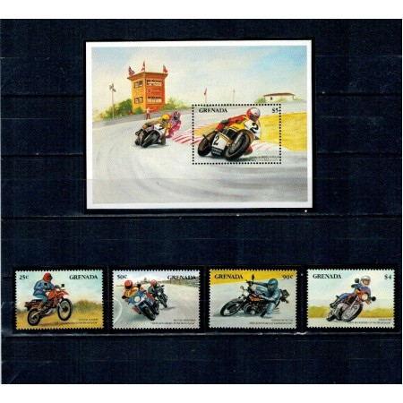 Grenada 1985 - Motociclete, serie si colita neuzata