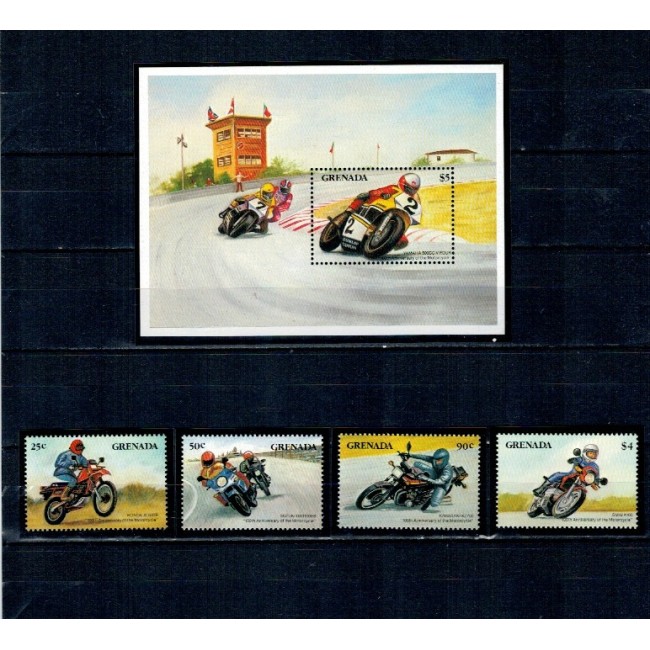 Grenada 1985 - Motociclete, serie si colita neuzata