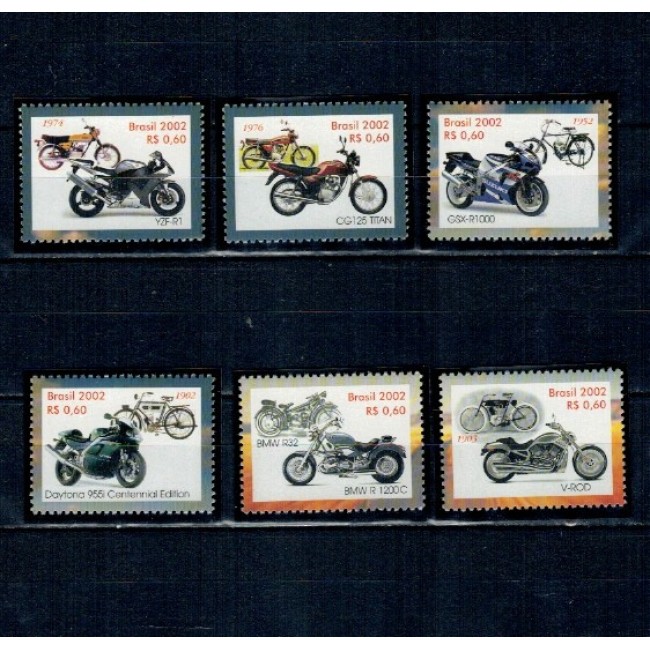 Brazilia 2002 - Motociclete, serie neuzata
