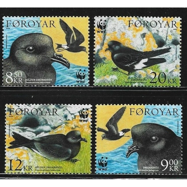 Insulele Feroe 2005 - Fauna WWF, păsări, serie neuzata