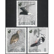 Letonia 1995 - Păsări, fauna, serie neuzata