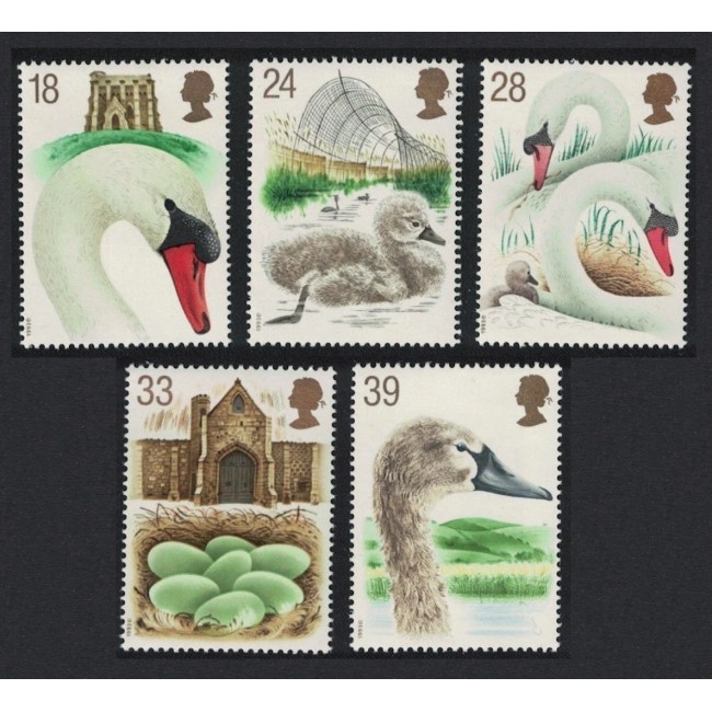 Marea Britanie 1993 - Păsări, lebede, serie neuzata