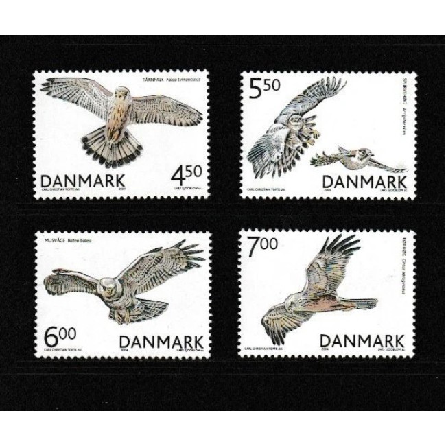 Danemarca 2004 - Păsări de prada, serie neuzata