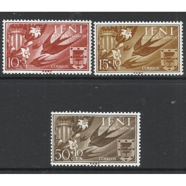 IFNI 1958 - Pentru Valencia, păsări, serie neuzata