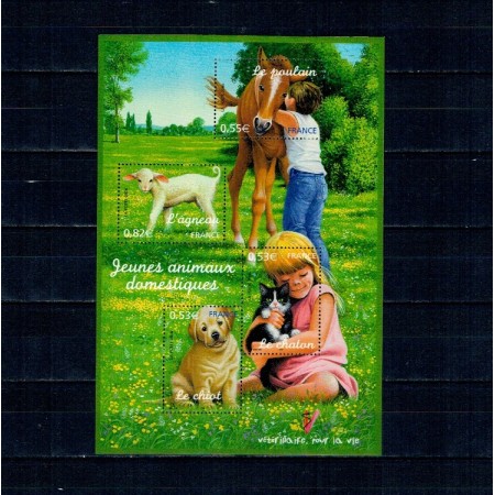 Franta 2006 - Animale domestice, bloc neuzat