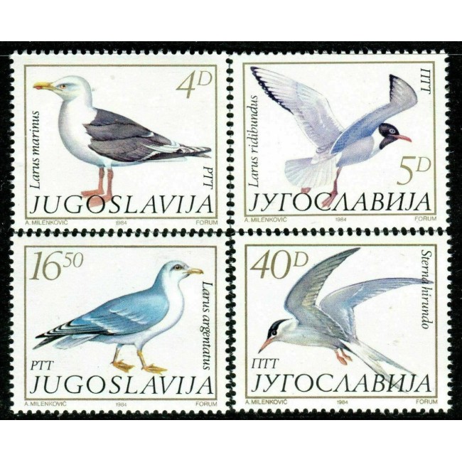 Iugoslavia 1984 - Păsări, serie neuzata