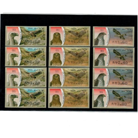Israel 2009 - Păsări, timbre autoadeziv, neuzate