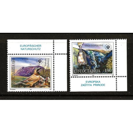 Iugoslavia 1995 - Protecția naturii, fauna, serie neuzata