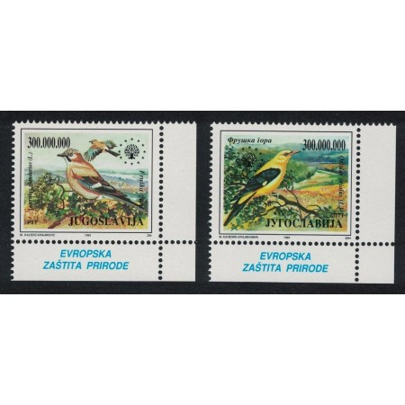 Iugoslavia 1993 - Păsări, serie neuzata