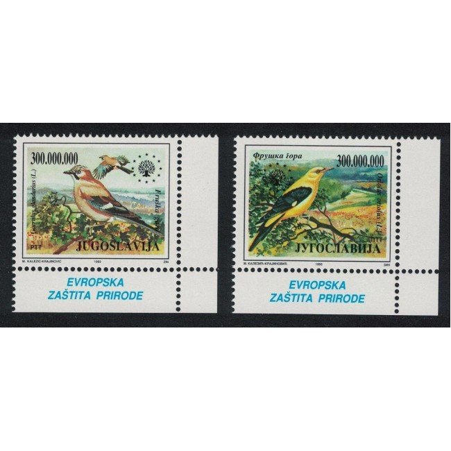 Iugoslavia 1993 - Păsări, serie neuzata