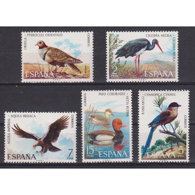 Spania 1973 - Păsări, serie neuzata