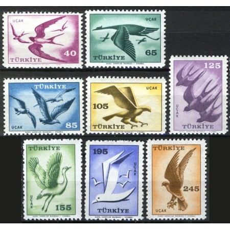 Turcia 1959 - Păsări, Posta Aeriana, serie neuzata