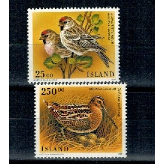 Islanda 1995 - Păsări, serie neuzata