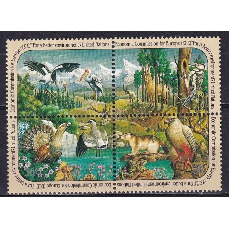 ONU New York 1991 - Fauna, păsări, serie neuzata