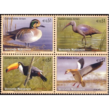 ONU Wien 2003 - Păsări, serie neuzata
