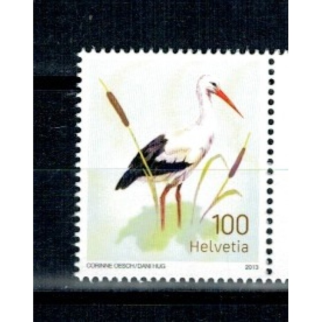 Elvetia 2013 - Barza, păsări, neuzat