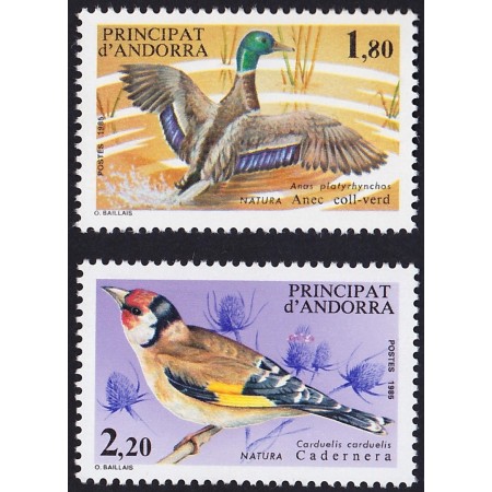 Andorra (Fr) 1985 - Păsări, serie neuzata