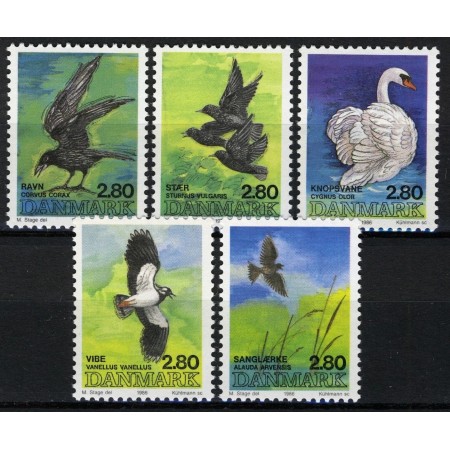 Danemarca 1986 - Păsări, serie neuzata