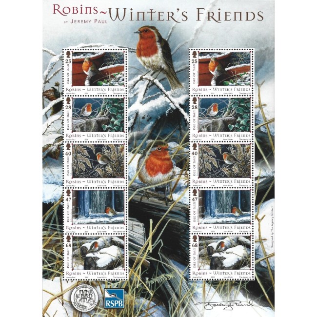 Isle of Man 2004 - Crăciun, păsări, bloc neuzat