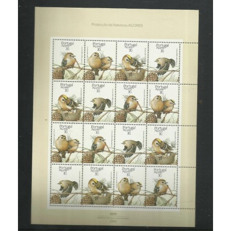 Portugal Azores 1989 - Păsări, minicoala neuzata