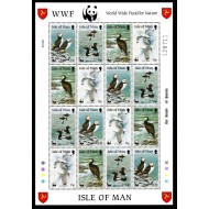 Isle of Man 1989 - Pasari WWF, minicoala neuzata