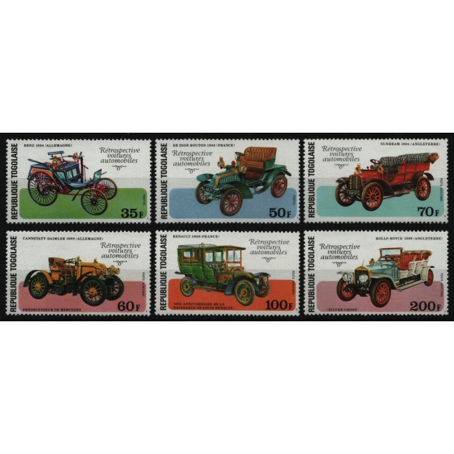 Togo 1977 - Mașini de epoca, serie neuzata