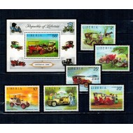 Liberia 1973 - Mașini de epoca, serie si colita neuzata